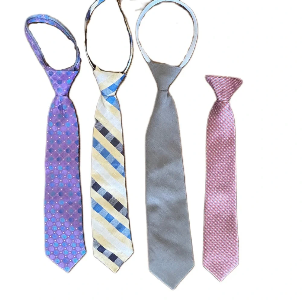XMI, Westbury and Jewel’s and Gents Boys Adjustable Dress Ties Lot of 4